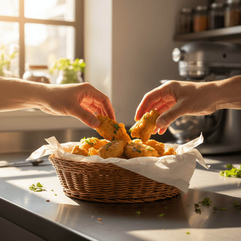 Fresh savory snacks made daily in our kitchen